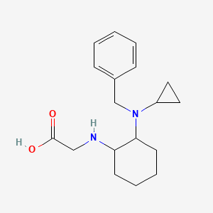 molecular formula C18H26N2O2 B7928847 [2-(Benzyl-cyclopropyl-amino)-cyclohexylamino]-acetic acid 