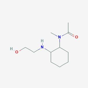 molecular formula C11H22N2O2 B7928849 N-[2-(2-Hydroxy-ethylamino)-cyclohexyl]-N-methyl-acetamide 