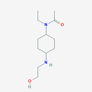 molecular formula C12H24N2O2 B7928851 N-Ethyl-N-[4-(2-hydroxy-ethylamino)-cyclohexyl]-acetamide 