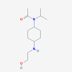 molecular formula C13H26N2O2 B7928861 N-[4-(2-Hydroxy-ethylamino)-cyclohexyl]-N-isopropyl-acetamide 
