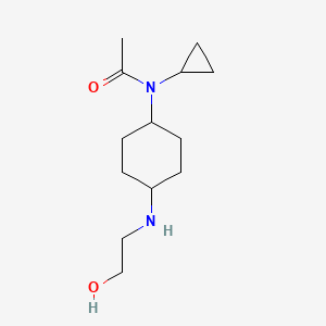 molecular formula C13H24N2O2 B7928867 N-Cyclopropyl-N-[4-(2-hydroxy-ethylamino)-cyclohexyl]-acetamide 