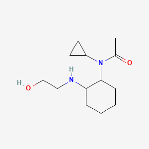 molecular formula C13H24N2O2 B7928870 N-Cyclopropyl-N-[2-(2-hydroxy-ethylamino)-cyclohexyl]-acetamide 