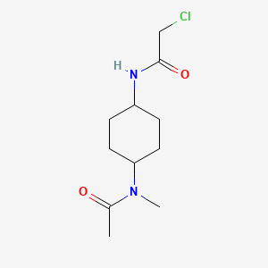 molecular formula C11H19ClN2O2 B7928883 N-[4-(Acetyl-methyl-amino)-cyclohexyl]-2-chloro-acetamide 