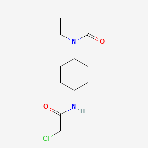 molecular formula C12H21ClN2O2 B7928893 N-[4-(Acetyl-ethyl-amino)-cyclohexyl]-2-chloro-acetamide 