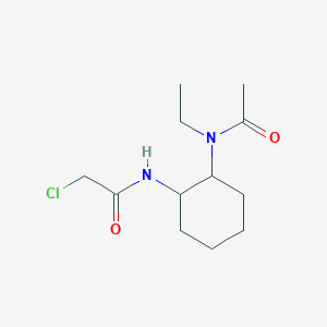 molecular formula C12H21ClN2O2 B7928901 N-[2-(Acetyl-ethyl-amino)-cyclohexyl]-2-chloro-acetamide 