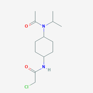 molecular formula C13H23ClN2O2 B7928902 N-[4-(Acetyl-isopropyl-amino)-cyclohexyl]-2-chloro-acetamide 