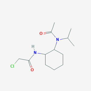 molecular formula C13H23ClN2O2 B7928909 N-[2-(Acetyl-isopropyl-amino)-cyclohexyl]-2-chloro-acetamide 