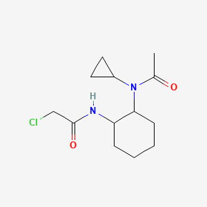 molecular formula C13H21ClN2O2 B7928911 N-[2-(Acetyl-cyclopropyl-amino)-cyclohexyl]-2-chloro-acetamide 