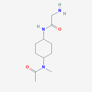 molecular formula C11H21N3O2 B7928916 N-[4-(Acetyl-methyl-amino)-cyclohexyl]-2-amino-acetamide 