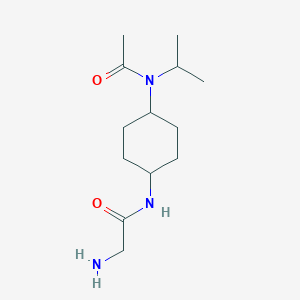 molecular formula C13H25N3O2 B7928934 N-[4-(Acetyl-isopropyl-amino)-cyclohexyl]-2-amino-acetamide 