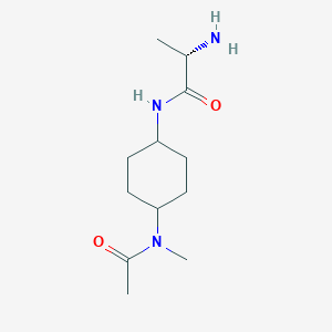 molecular formula C12H23N3O2 B7928953 (S)-N-[4-(Acetyl-methyl-amino)-cyclohexyl]-2-amino-propionamide 