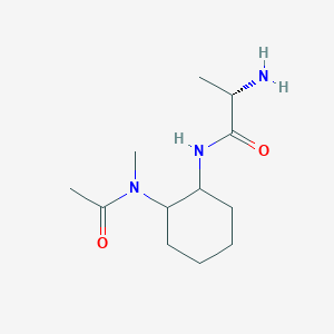 molecular formula C12H23N3O2 B7928958 (S)-N-[2-(Acetyl-methyl-amino)-cyclohexyl]-2-amino-propionamide 