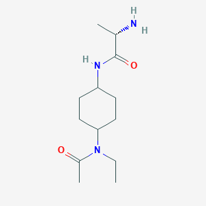 molecular formula C13H25N3O2 B7928966 (S)-N-[4-(Acetyl-ethyl-amino)-cyclohexyl]-2-amino-propionamide 