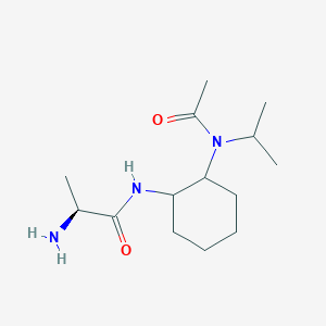 molecular formula C14H27N3O2 B7928985 (S)-N-[2-(Acetyl-isopropyl-amino)-cyclohexyl]-2-amino-propionamide 