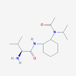 molecular formula C16H31N3O2 B7929023 (S)-N-[2-(Acetyl-isopropyl-amino)-cyclohexyl]-2-amino-3-methyl-butyramide 