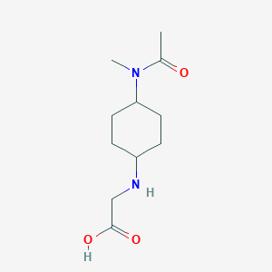 molecular formula C11H20N2O3 B7929040 [4-(Acetyl-methyl-amino)-cyclohexylamino]-acetic acid 