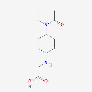 molecular formula C12H22N2O3 B7929044 [4-(Acetyl-ethyl-amino)-cyclohexylamino]-acetic acid CAS No. 2103397-18-6