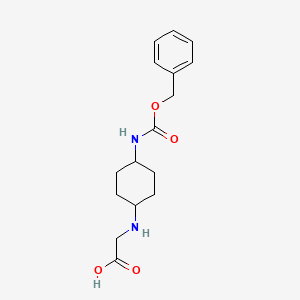 molecular formula C16H22N2O4 B7929078 (4-Benzyloxycarbonylamino-cyclohexylamino)-acetic acid 