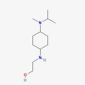 molecular formula C12H26N2O B7929087 2-[4-(Isopropyl-methyl-amino)-cyclohexylamino]-ethanol 