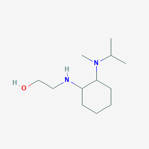 molecular formula C12H26N2O B7929091 2-[2-(Isopropyl-methyl-amino)-cyclohexylamino]-ethanol 