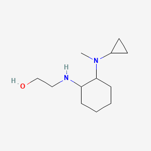 molecular formula C12H24N2O B7929100 2-[2-(Cyclopropyl-methyl-amino)-cyclohexylamino]-ethanol 