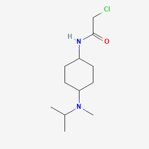 molecular formula C12H23ClN2O B7929102 2-Chloro-N-[4-(isopropyl-methyl-amino)-cyclohexyl]-acetamide 