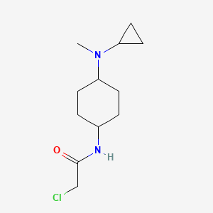 molecular formula C12H21ClN2O B7929105 2-Chloro-N-[4-(cyclopropyl-methyl-amino)-cyclohexyl]-acetamide 