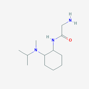 molecular formula C12H25N3O B7929115 2-Amino-N-[2-(isopropyl-methyl-amino)-cyclohexyl]-acetamide 