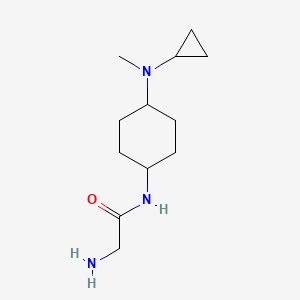 molecular formula C12H23N3O B7929121 2-Amino-N-[4-(cyclopropyl-methyl-amino)-cyclohexyl]-acetamide 