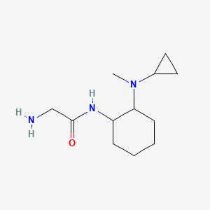 molecular formula C12H23N3O B7929129 2-Amino-N-[2-(cyclopropyl-methyl-amino)-cyclohexyl]-acetamide 
