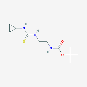 molecular formula C11H21N3O2S B7929136 Tert-butyl {2-[(cyclopropylcarbamothioyl)amino]ethyl}carbamate 