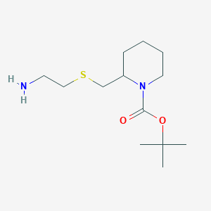 molecular formula C13H26N2O2S B7929197 2-(2-Amino-ethylsulfanylmethyl)-piperidine-1-carboxylic acid tert-butyl ester 