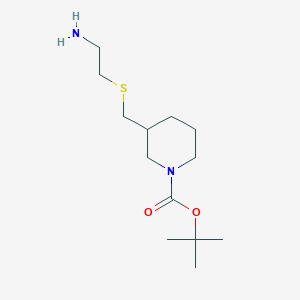 molecular formula C13H26N2O2S B7929203 3-(2-Amino-ethylsulfanylmethyl)-piperidine-1-carboxylic acid tert-butyl ester 