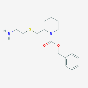 molecular formula C16H24N2O2S B7929232 2-(2-Amino-ethylsulfanylmethyl)-piperidine-1-carboxylic acid benzyl ester 