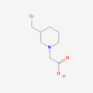 molecular formula C8H14BrNO2 B7929239 (3-Bromomethyl-piperidin-1-yl)-acetic acid 