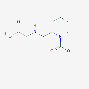 molecular formula C13H24N2O4 B7929244 2-[(Carboxymethyl-amino)-methyl]-piperidine-1-carboxylic acid tert-butyl ester 