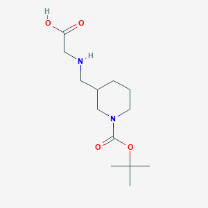 molecular formula C13H24N2O4 B7929251 3-[(Carboxymethyl-amino)-methyl]-piperidine-1-carboxylic acid tert-butyl ester 