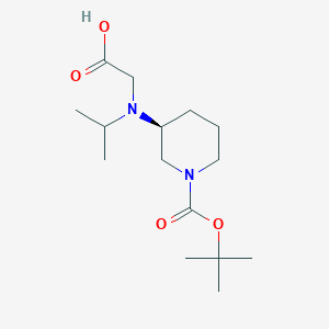 molecular formula C15H28N2O4 B7929275 (S)-3-(Carboxymethyl-isopropyl-amino)-piperidine-1-carboxylic acid tert-butyl ester 