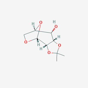 B079293 (1R,2S,6S,7S,8R)-4,4-Dimethyl-3,5,10,11-tetraoxatricyclo[6.2.1.02,6]undecan-7-ol CAS No. 14278-75-2