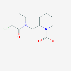 2-{[(2-Chloro-acetyl)-ethyl-amino]-methyl}-piperidine-1-carboxylic acid tert-butyl ester