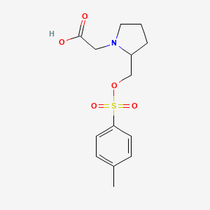 molecular formula C14H19NO5S B7929328 [2-(Toluene-4-sulfonyloxymethyl)-pyrrolidin-1-yl]-acetic acid 