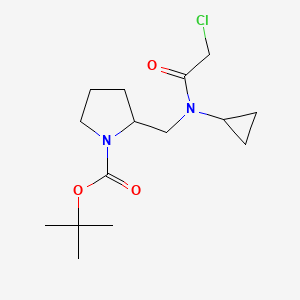 2-{[(2-Chloro-acetyl)-cyclopropyl-amino]-methyl}-pyrrolidine-1-carboxylic acid tert-butyl ester