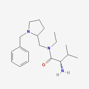 molecular formula C19H31N3O B7929480 (S)-2-Amino-N-(1-benzyl-pyrrolidin-2-ylmethyl)-N-ethyl-3-methyl-butyramide 