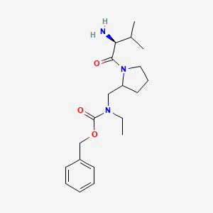 molecular formula C20H31N3O3 B7929508 [1-((S)-2-Amino-3-methyl-butyryl)-pyrrolidin-2-ylmethyl]-ethyl-carbamic acid benzyl ester 