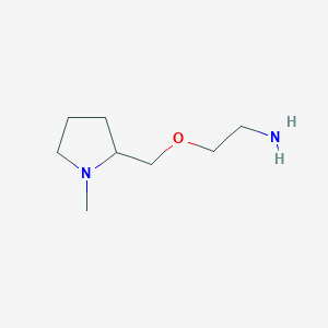 molecular formula C8H18N2O B7929542 2-(1-Methyl-pyrrolidin-2-ylmethoxy)-ethylamine 