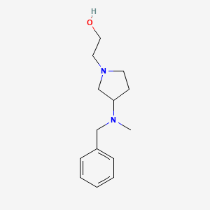 molecular formula C14H22N2O B7929660 2-[3-(Benzyl-methyl-amino)-pyrrolidin-1-yl]-ethanol 