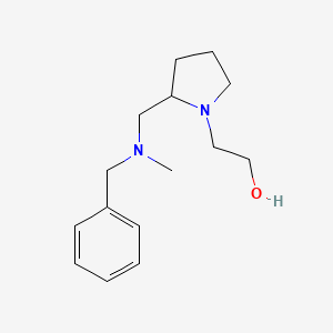 molecular formula C15H24N2O B7929682 2-{2-[(Benzyl-methyl-amino)-methyl]-pyrrolidin-1-yl}-ethanol 