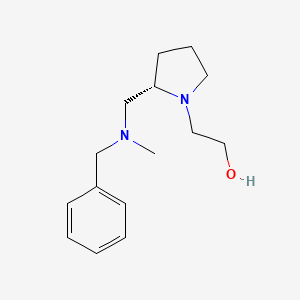 molecular formula C15H24N2O B7929683 2-{(S)-2-[(Benzyl-methyl-amino)-methyl]-pyrrolidin-1-yl}-ethanol 