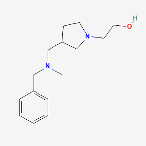 molecular formula C15H24N2O B7929690 2-{3-[(Benzyl-methyl-amino)-methyl]-pyrrolidin-1-yl}-ethanol 