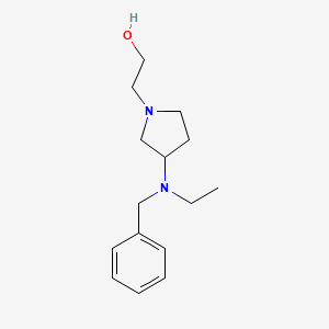 molecular formula C15H24N2O B7929695 2-[3-(Benzyl-ethyl-amino)-pyrrolidin-1-yl]-ethanol 